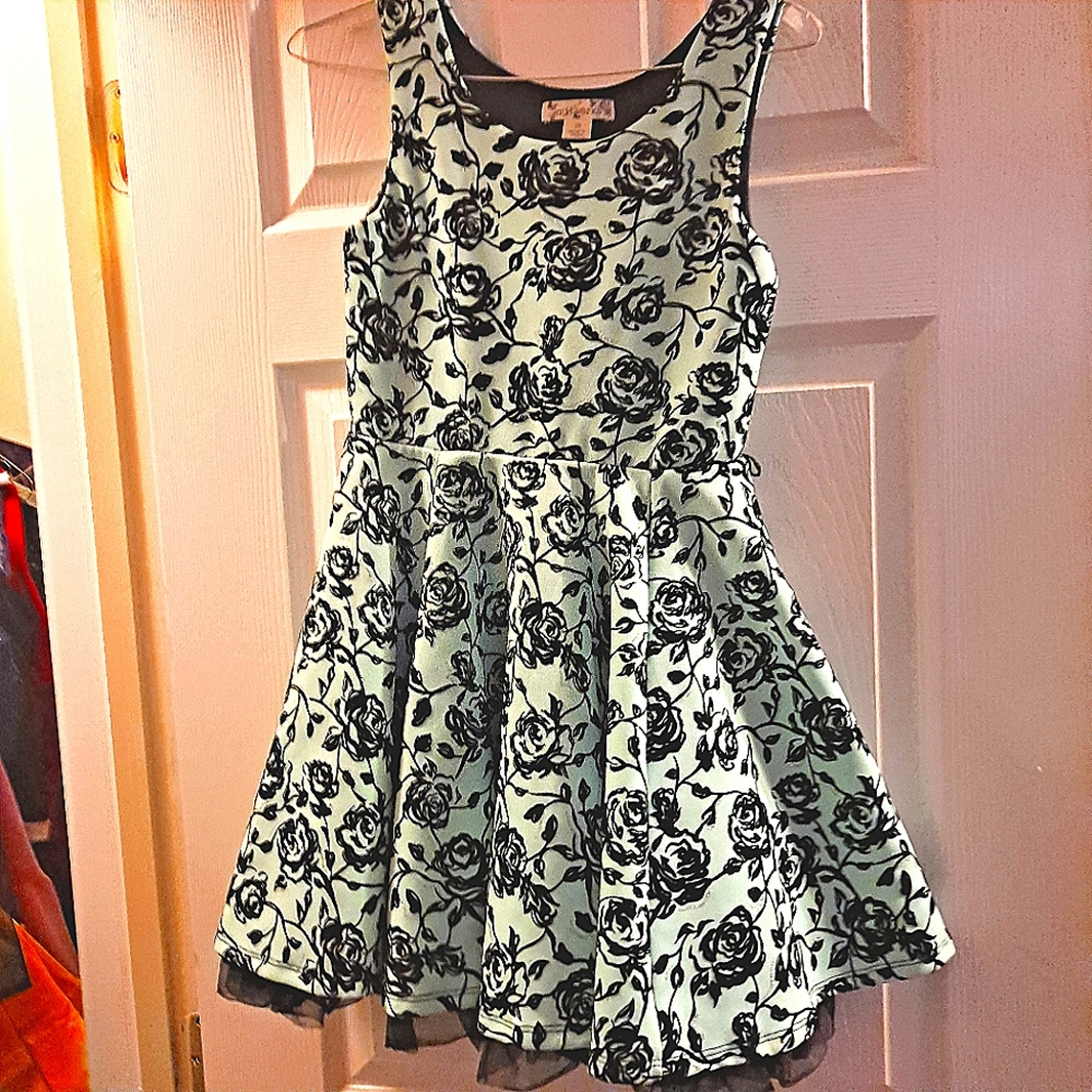 Knitwork girls cocktail dress